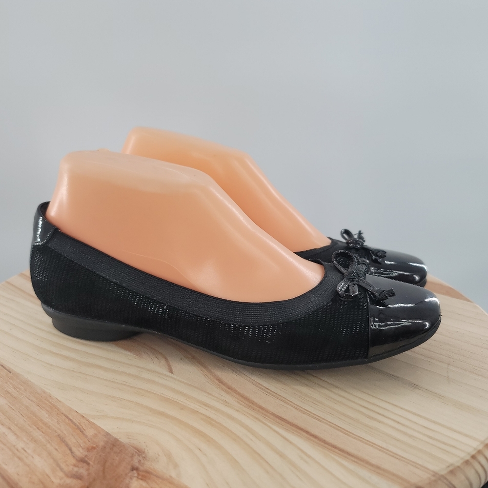 Womens Clarks Candra Glow 26102695 Black Size 6.5 Medium